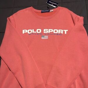 Polo by Ralph Lauren Men's Pink Crewneck Sweater